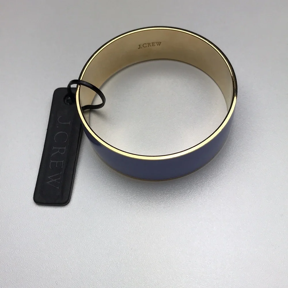 J. Crew Lavender & Gold Bangle Bracelet NWT